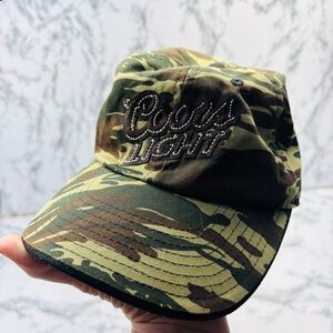 Coors Light Camouflage Baseball Cap Adjustable Size